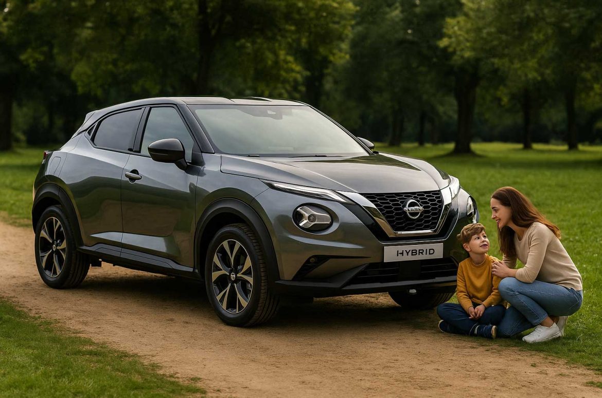 nissan juke hybrid to crossover pou mpainei efkola stin oikogeneiaki kathimerinotita