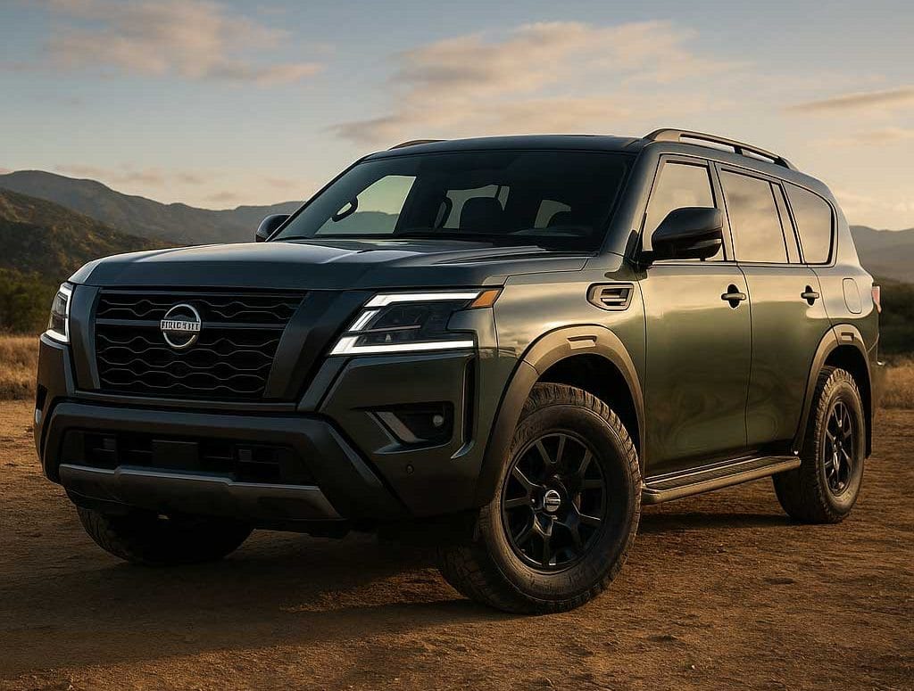 to neo nissan armada 2025 ena thirio me polyteleia kai pro 4x gia peripeteies