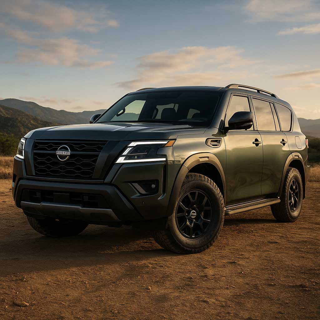 to neo nissan armada 2025 ena thirio me polyteleia kai pro 4x gia peripeteies